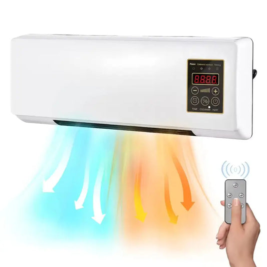 Calefactor/ventilador pared 2 en 1 1800 W compacto