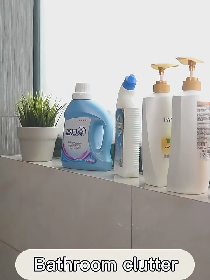 Estantería estrecha ajustable para baño o lavandería