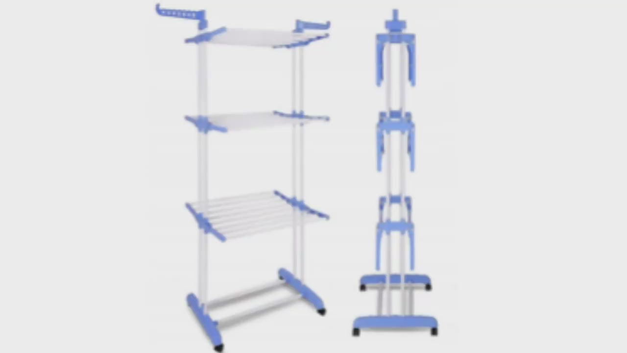 Tendedero plegable resistente y portátil para lavandería