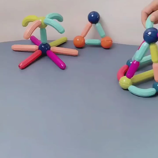 Bloques magnéticos educativos STEM para creatividad infantil
