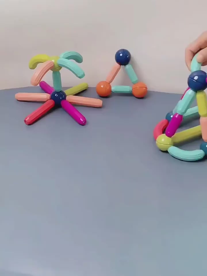 Bloques magnéticos educativos STEM para creatividad infantil