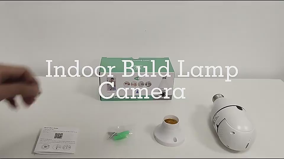 Cámara panorámica tipo bombillo para vigilancia nocturna