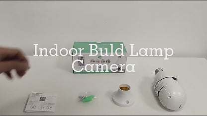 Cámara panorámica tipo bombillo para vigilancia nocturna