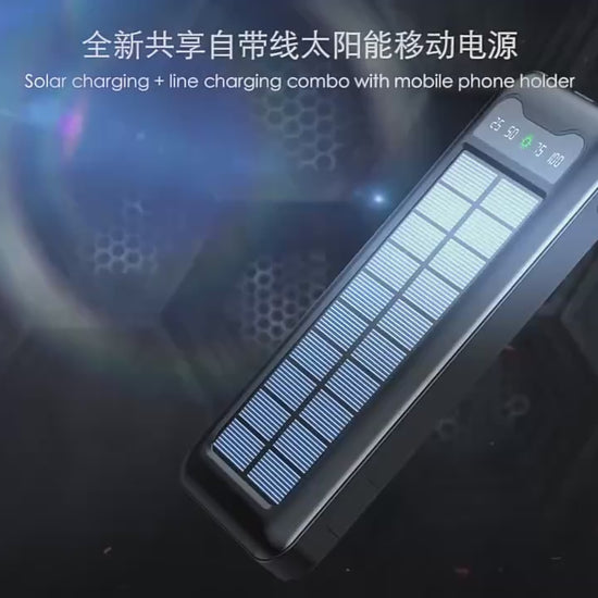 power bank solar led display carga rapida