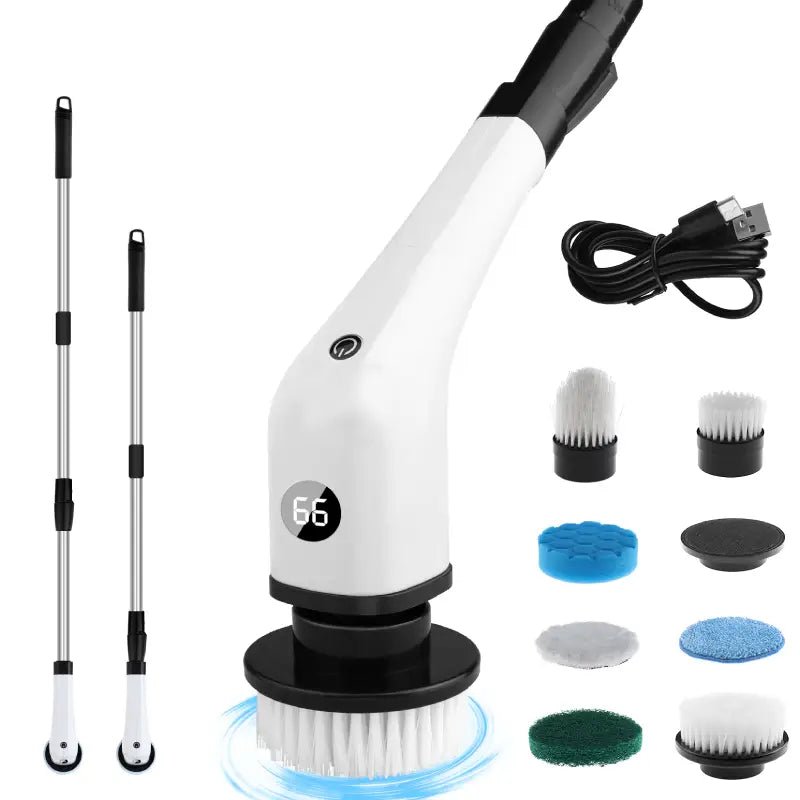 Cepillo de limpieza giratorio inalámbrico color blanco