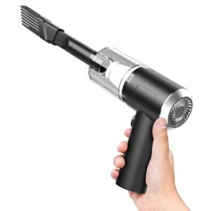 Miniaspiradora portátil inalámbrica color negro