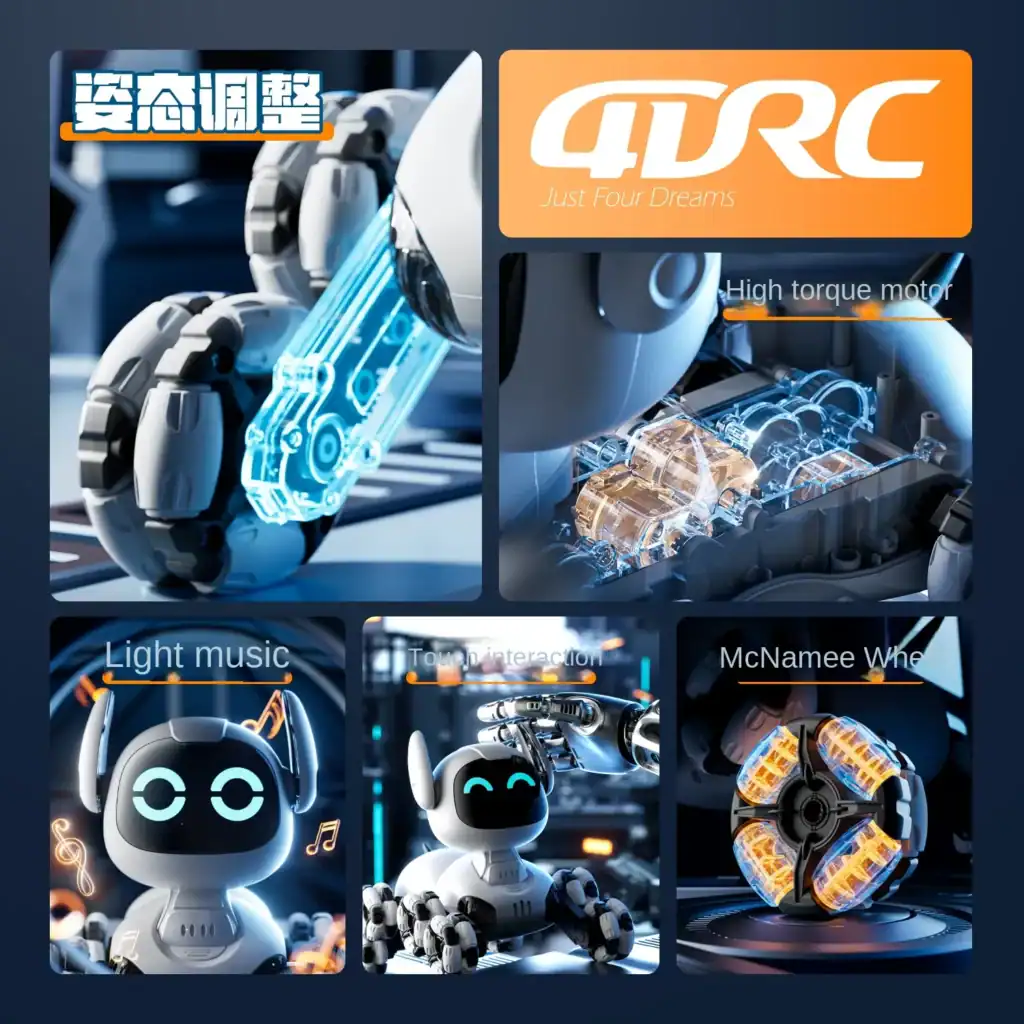 Increíble Perro Robot Acrobático de 8 Ruedas con Control Remoto - Vista 2